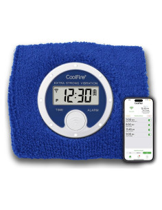 Coolfire Reloj Despertador Vibrante Silencioso Azul