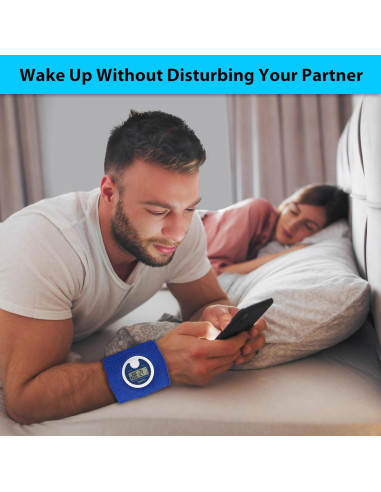 Coolfire Reloj Despertador Vibrante Silencioso Azul