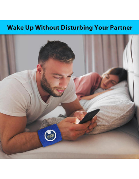 Coolfire Reloj Despertador Vibrante Silencioso Azul