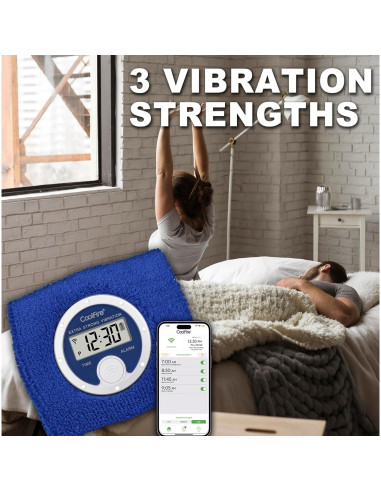 Coolfire Reloj Despertador Vibrante Silencioso Azul