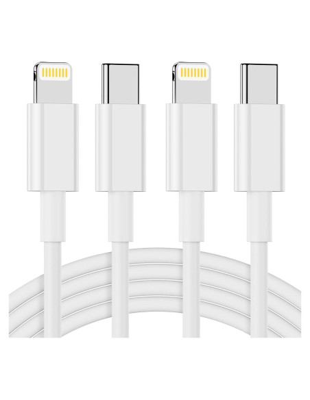 Cable USB C a Lightning 2Pack 1M Certificado MFi Nebite