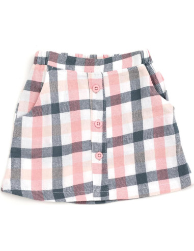 Conjunto Disney Camiseta y Falda a Cuadros Niña Minnie Mouse