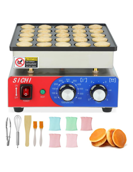 Máquina de hacer mini panqueques SICHI 25PCS 950W 110V