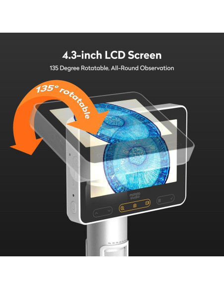 Microscopio Digital Portátil MatataStudio MX2-A 100-1600X LCD 4.3"
