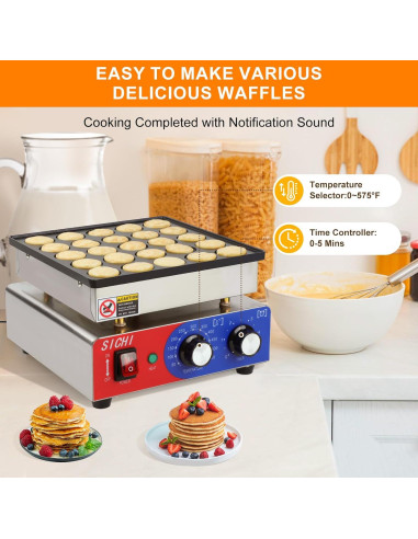 Máquina de hacer mini panqueques SICHI 25PCS 950W 110V
