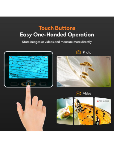 Microscopio Digital Portátil MatataStudio MX2-A 100-1600X LCD 4.3"