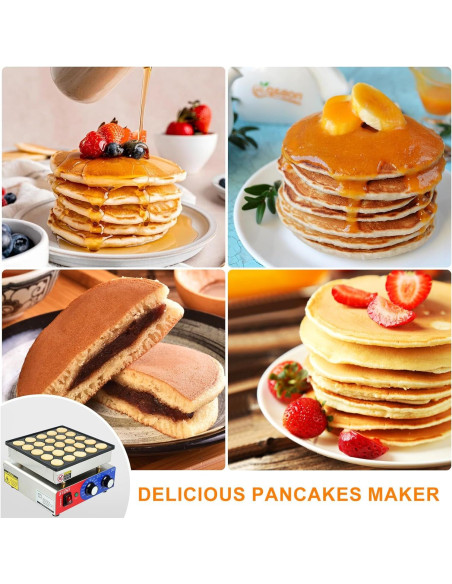 Máquina de hacer mini panqueques SICHI 25PCS 950W 110V