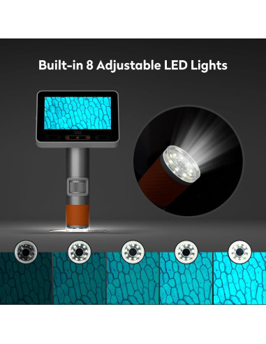 Microscopio Digital Portátil MatataStudio MX2-A 100-1600X LCD 4.3"