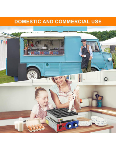 Máquina de hacer mini panqueques SICHI 25PCS 950W 110V