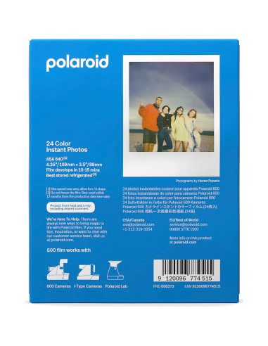 Paquete Triple de Película Polaroid Color 600 - 24 Fotos