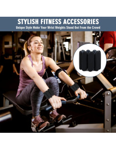 Pesas de Muñeca Ajustables MESUADESI 0.45 kg - 1 Par 2