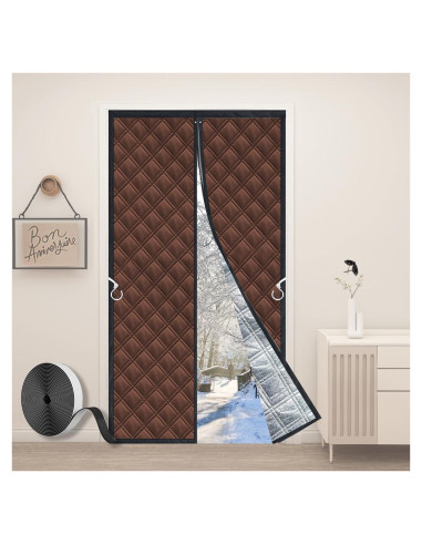 Cortina Aislante Térmica Gulrear 38x83 cm para Puertas