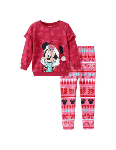 Conjunto Ropa Niña 2 Piezas Minnie Mouse Rojo 3T