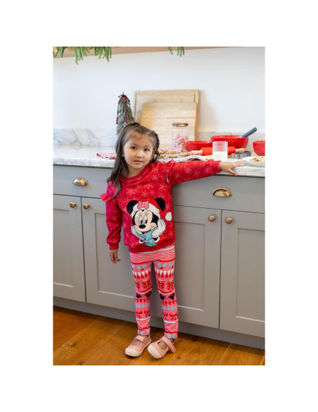 Conjunto Ropa Niña 2 Piezas Minnie Mouse Rojo 3T