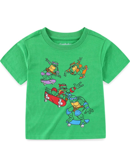 Conjunto camiseta y pantalones cortos Nickelodeon TMNT niños