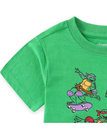 Conjunto camiseta y pantalones cortos Nickelodeon TMNT niños