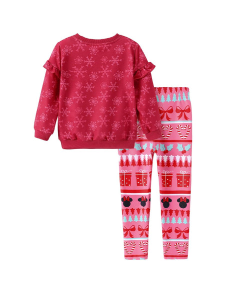 Conjunto Ropa Niña 2 Piezas Minnie Mouse Rojo 3T