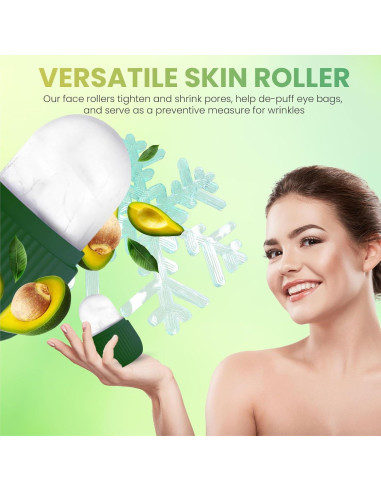 Rodillo de Hielo Facial Velora Verde Aguacate - Alivio Piel