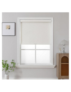 Persiana Enrollable Opaca Joydeco 119.38x182.88 cm Blanco Crema