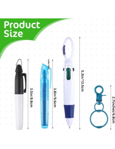 Juego de 24 Bolígrafos para Enfermeras Dimeho Multicolor 2