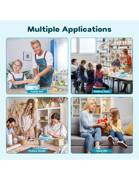 Mini Rueda de Cerámica Alldeer 15 cm 75W para Principiantes