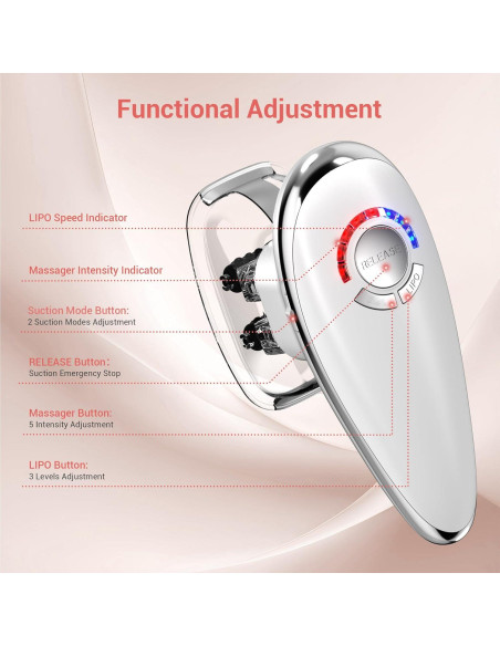 Máquina de Esculpido Corporal Queleay 3 en 1 con Ventosas
