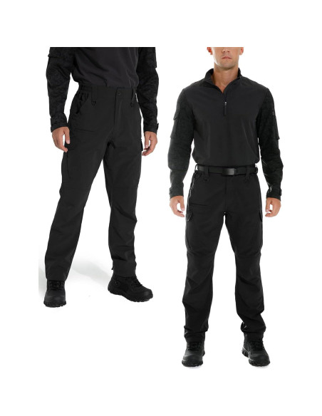 Pantalones Cargo Tácticos Livianos KFUBUO Hombre 34x81 cm Negro