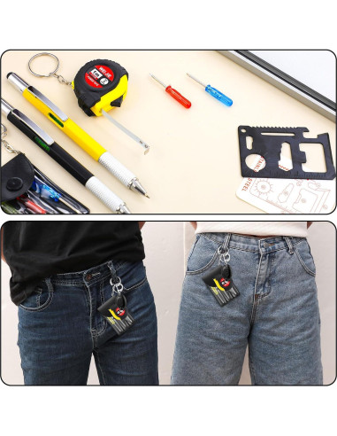 Juego de llaveros multifuncionales Saysurey 30 piezas