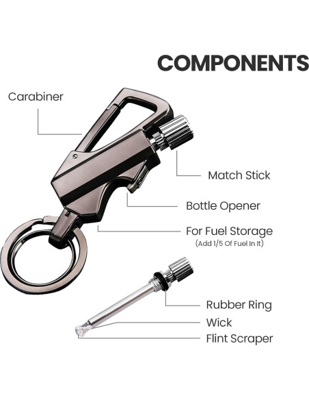 Encendedor Multiherramienta Genérico Reutilizable a Prueba de Agua