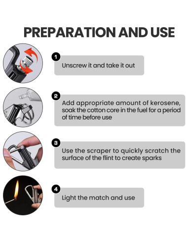 Encendedor Multiherramienta Genérico Reutilizable a Prueba de Agua