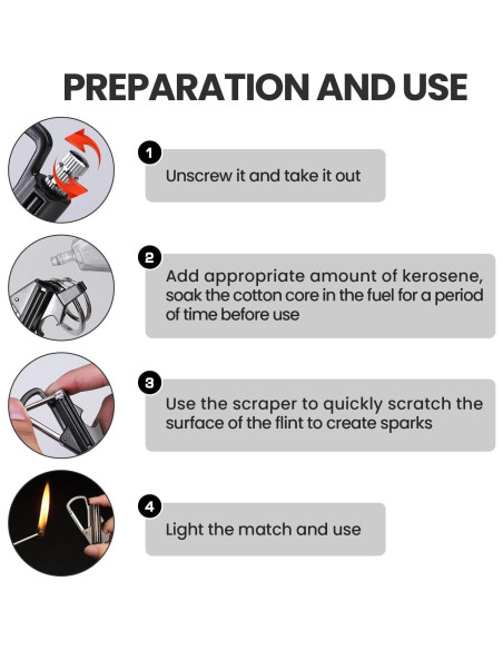 Encendedor Multiherramienta Genérico Reutilizable a Prueba de Agua