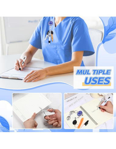 Kit de Accesorios para Enfermeras Motipuns - 6 Piezas Negro