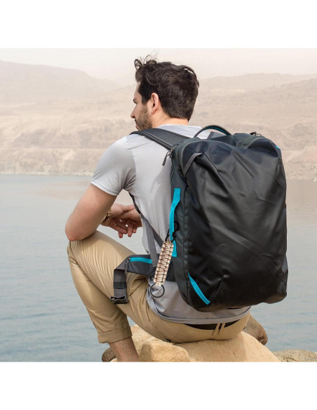 10 Llavero de Paracord con Carabiner y Abrebotellas - Multicolor