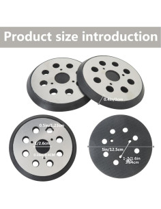 Almohadilla de Lijado Black Decker 5" (12.7 cm) 8-Hoyos - Paquete de 2 2