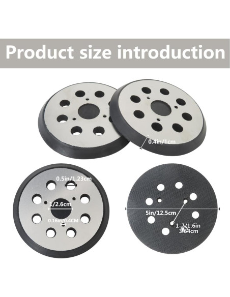 Almohadilla de Lijado Black Decker 5" (12.7 cm) 8-Hoyos - Paquete de 2