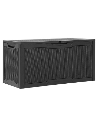 Caja de Almacenamiento YITAHOME 100 Galones Resina Negra
