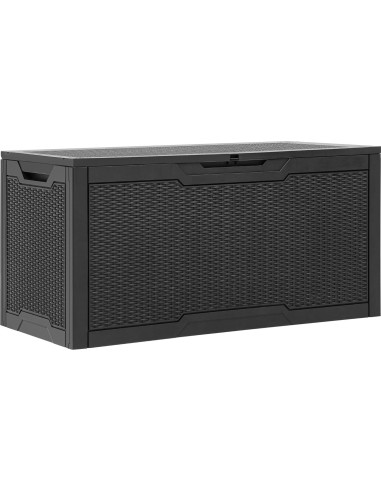 Caja de Almacenamiento YITAHOME 100 Galones Resina Negra