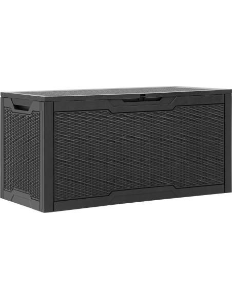 Caja de Almacenamiento YITAHOME 100 Galones Resina Negra
