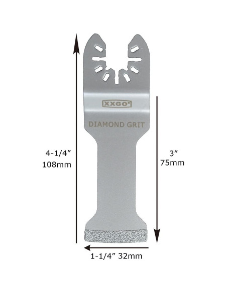 Cuchillas de Sierra de Diamante XXGO XG4203L - 4 Pcs 3.18 y 5.72 cm