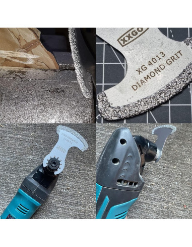 Cuchillas de Sierra de Diamante XXGO XG4203L - 4 Pcs 3.18 y 5.72 cm