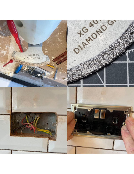 Cuchillas de Sierra de Diamante XXGO XG4203L - 4 Pcs 3.18 y 5.72 cm