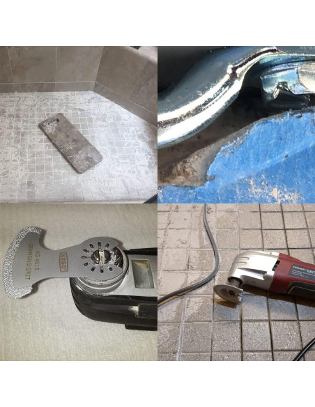 Cuchillas de Sierra de Diamante XXGO XG4203L - 4 Pcs 3.18 y 5.72 cm