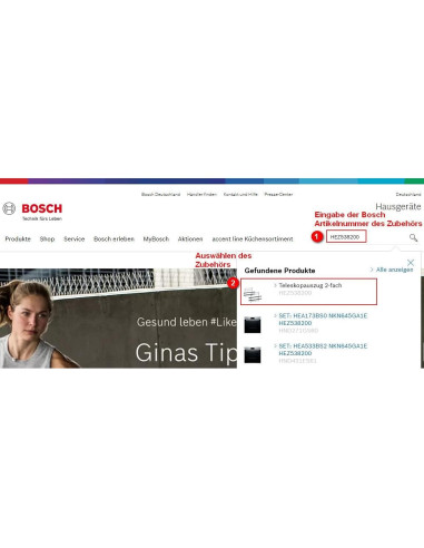 Soporte para Copas Bosch SMZ5300 para Lavavajillas Gris