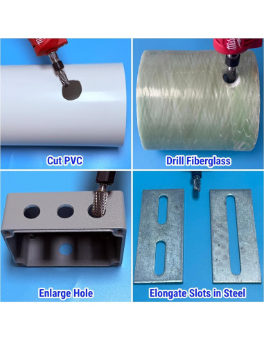 Juego de Fresas de Carburo Sworker 1/4" Vástago 2 Pcs Cilindro