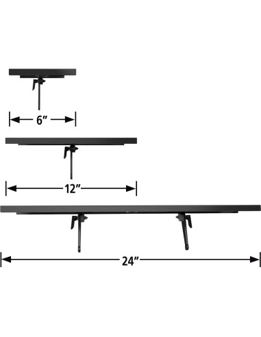 Estante Superior Universal para TV STANLEY ATS-124 60.96 cm