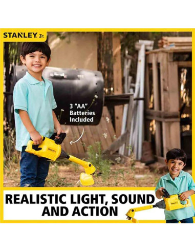 Recortadora de Maleza de Juguete a Batería Red Toolbox Stanley Jr.
