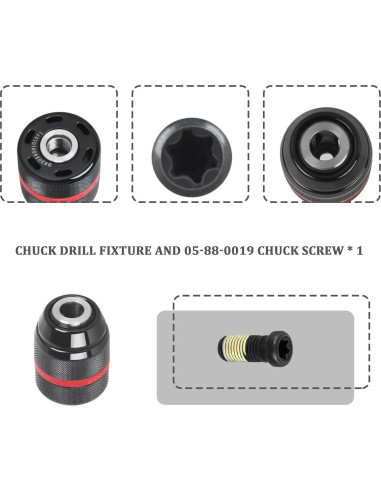 Mandril Sin Llave 1/2" HOLEPU para Taladros Milwaukee M18
