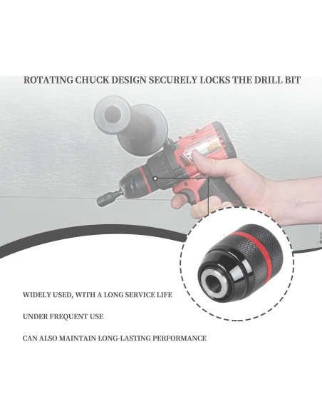 Mandril Sin Llave 1/2" HOLEPU para Taladros Milwaukee M18