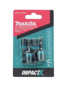 Juego de 4 Destornilladores Magnéticos Makita A-97639 4.45 cm 2