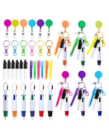 Conjunto de Plumas de Enfermera Whaline 30 Piezas 6 Colores